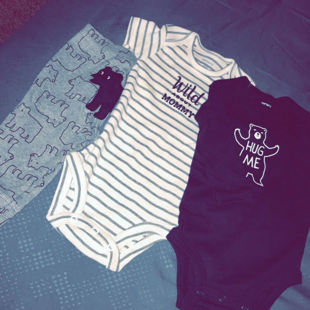 3 piece shirt and pants set new size 3 months